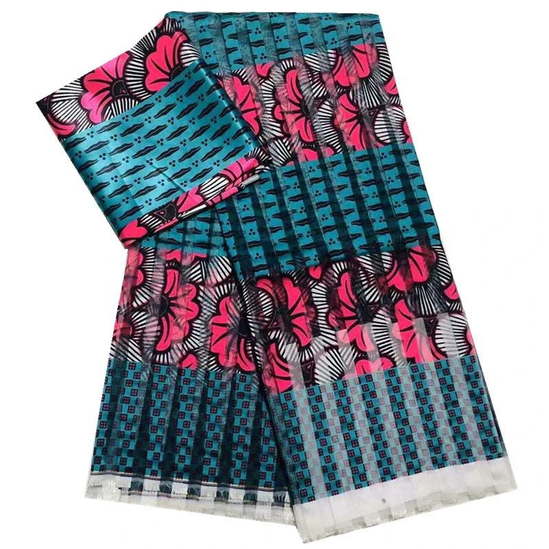 Органза шелк атлас Ткань Африканский воск ткань шелк органза шелк воск для женского платья 4+ 2 ярдов