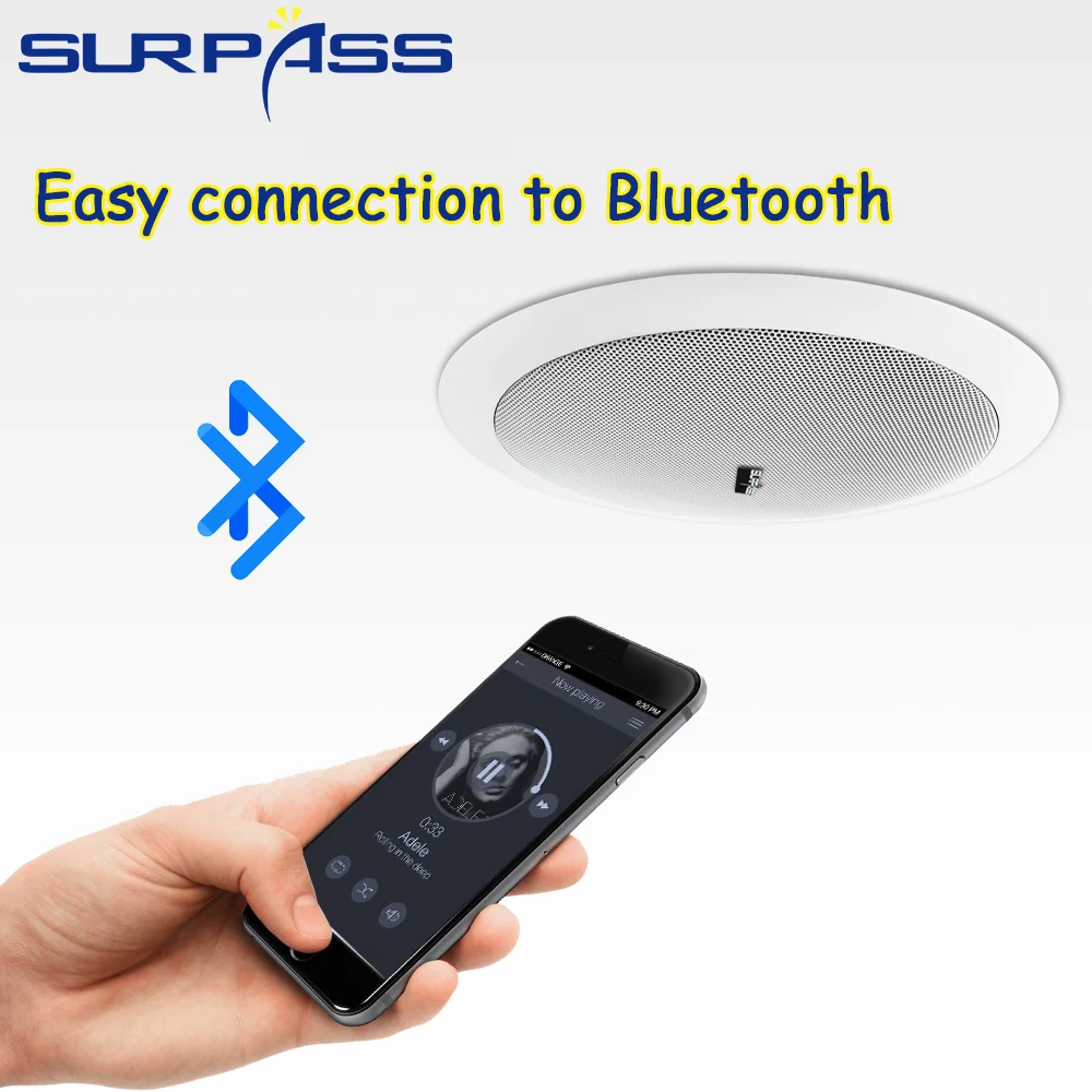 Домашний аудио Bluetooth потолочный Динамик 6 5 &quot30 Вт Hifi объемный стереозвук фоновой