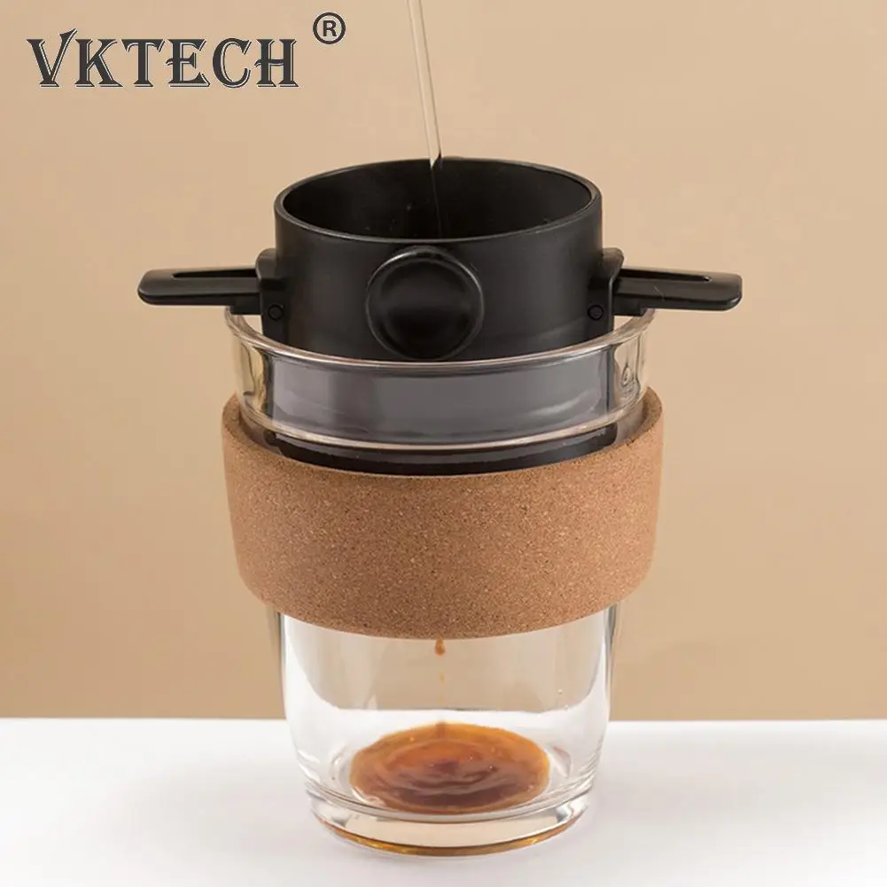 Filtro de café portátil plegable, cafetera reutilizable sin papel, gotero acero inoxidable, soporte para goteo de café y té AliExpress Hogar y jardín