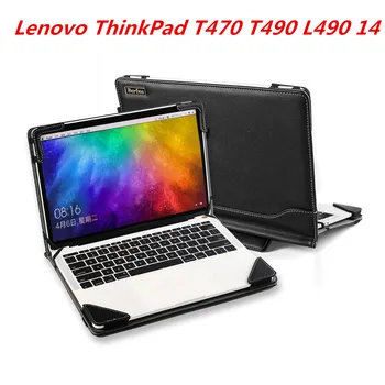 

2019 Quality Case for Lenovo ThinkPad T470 T490 L490 14" Laptop Cover 14 inch Notebook Business Bag Stand Protective Skin Shell
