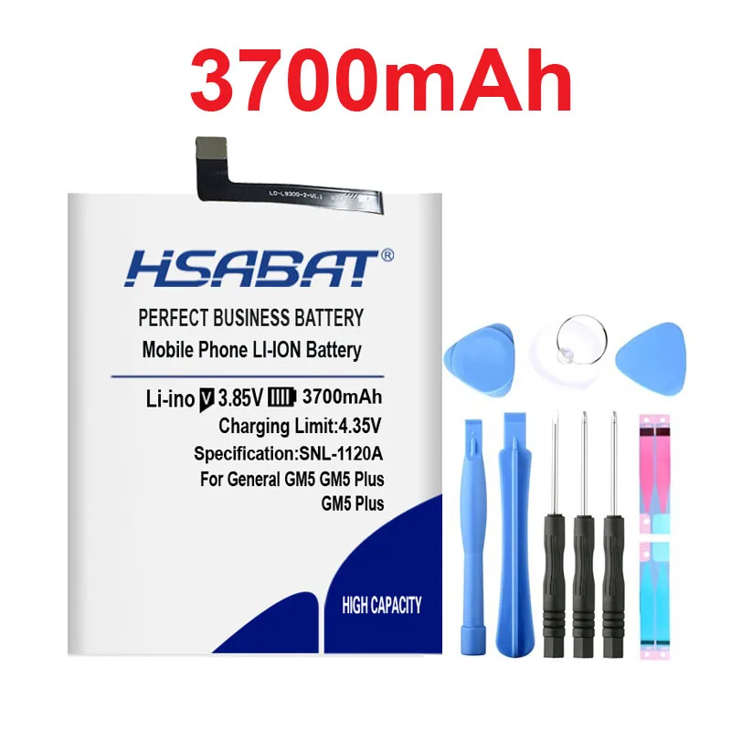 

HSABAT 3700mAh Battery for General Mobile GM 5 GM5 Plus 5Plus