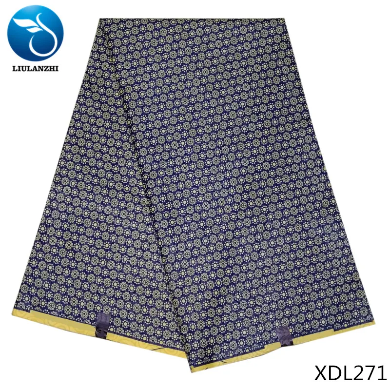 XDL271 Воск liulanzhi ткани Африканский Воск полиэстер ткань для женщин платье набивной Анкара Воск Ткань 5 ярдов XDL270-XDL291 - Цвет: XDL271
