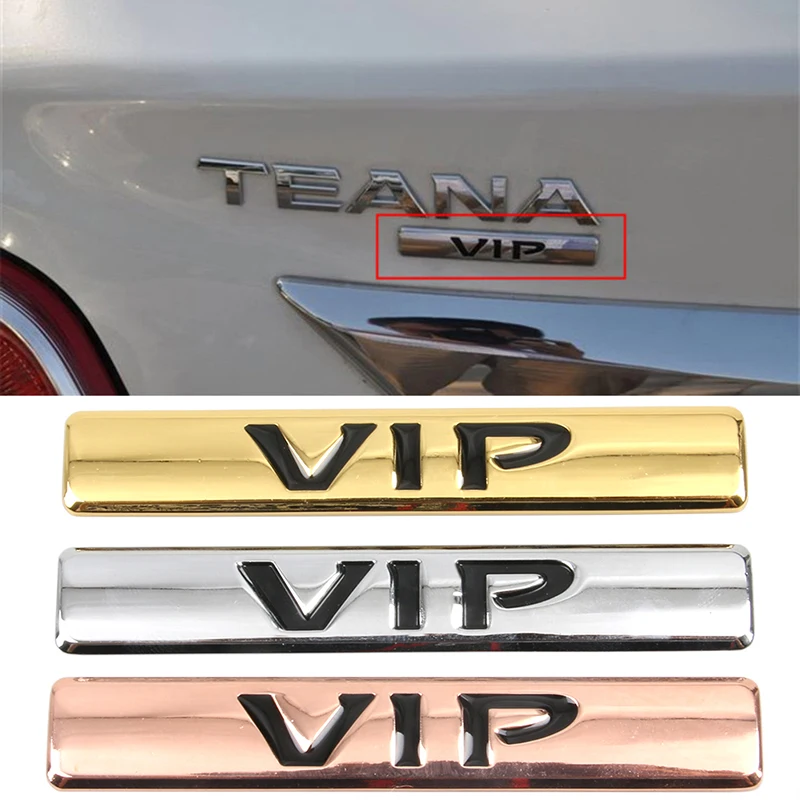 Металлический значок VIP Эмблема Наклейка на автомобиль наклейка для Teana Peugeot bmw Ford
