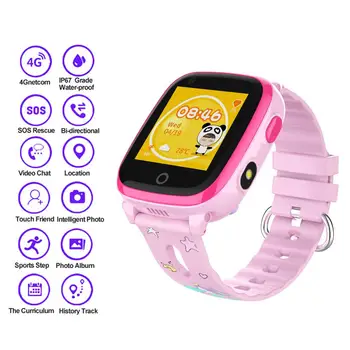 

Cute 4G GPS Kids Smart Watch Waterproof Camera WIFI Students Kids Children Smart Phone Watch SOS Video Call Monitor Tracker