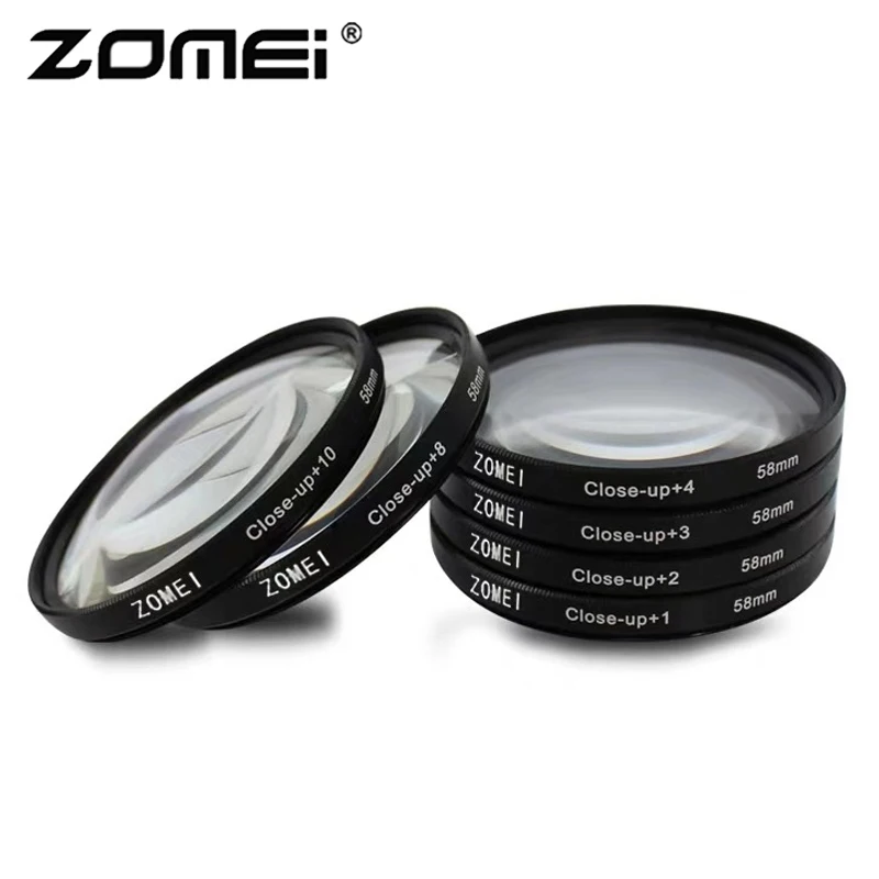 Zomei фильтр для макрообъектива+ 1+ 2+ 3+ 4+ 8+ 10 Оптический стеклянный фильтр для камеры 40,5/49/52/55/58/62/67/72/77/ 82 мм для DSLR SLR