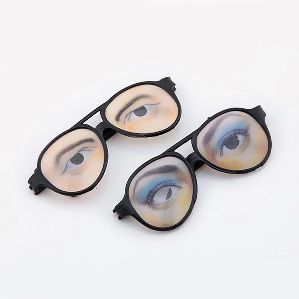 Unisex Joke Glasses Funny Novelty Party Props Halloween Plastics Gift