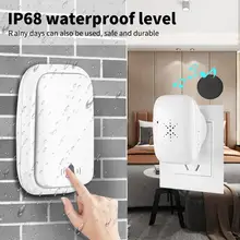 

Wireless Doorbell Set Self-powered Waterproof US Plug Smart Security Outdoor Touch Home Welcome Bell 150M Remote Receiver