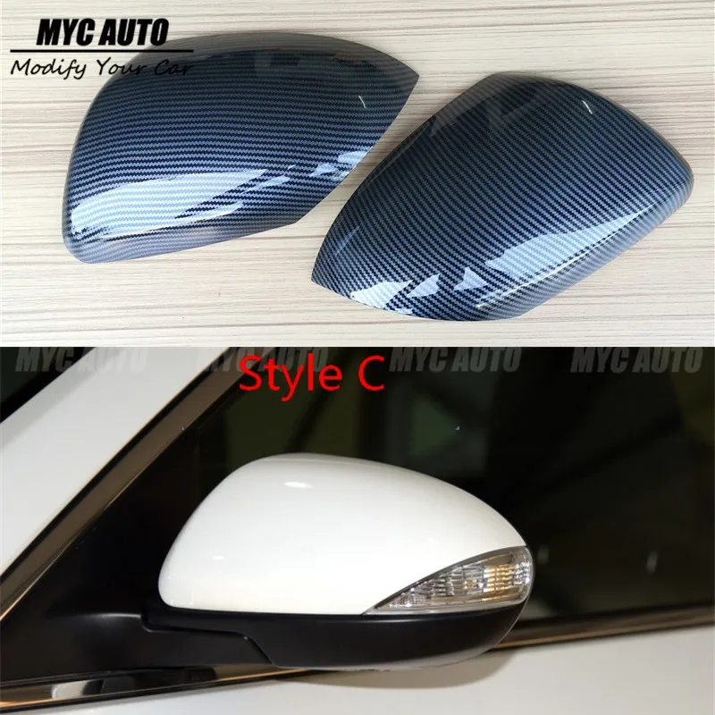 Style C Углеродное волокно зеркальная крышка для Mazda 2 3 6 2003 2004 2005- Mazda 6 2 3 Замена Стиль крышка зеркала заднего вида - Цвет: Style C