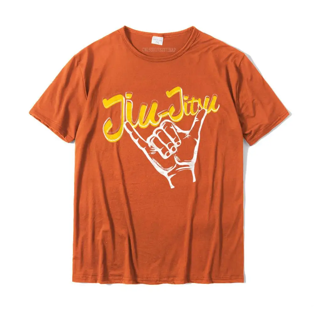Printed On 100% Cotton Fabric Simple Style T Shirt On Sale Short Sleeve Men T Shirt Custom Mother Day Tops Shirt Crew Neck Rolling Hands Jiu Jitsu Shirt for BJJ Gift Yellow__MZ14942 orange