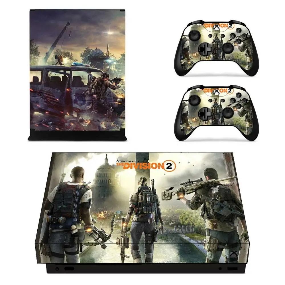 Наклейки Tom Clancy's The Division 2 s для Xbox One X наклейка на кожу Стикеры для Xbox one X консоли пульты дистанционного управления