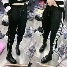 

Autumn and Winter Women Jogger Pants Side Zipper Sweatpants Female Harem Pants Ankle-length Cargo Pants Hip Hop Streetwear