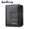 New Business Men Wallets Zipper Card Holder High Quality Male Purse New PU Leather Vintage Coin Holder Men Wallets 2