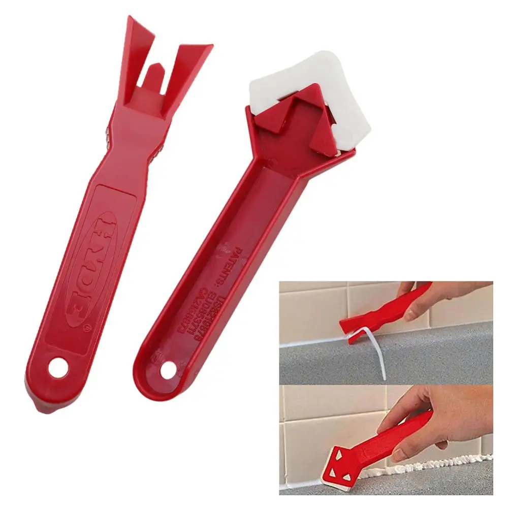 4Pcs/set Caulking Tool Kit Joint Sealant Silicone Grout Remover Scraper