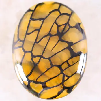

30x40MM Cabochon CAB Natural Stone Dragon Veins Onyx No Drilled Hole Ova Bead for Men DIY Jewelry Making Rings 1Pcs K1731