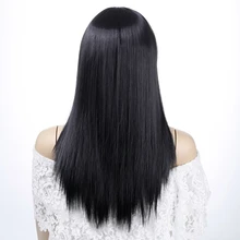 WTB 22 ''длинные парики с прямыми волосами для женщин синтетические парики термостойкие парики с челкой ложные женские прически блонд парик