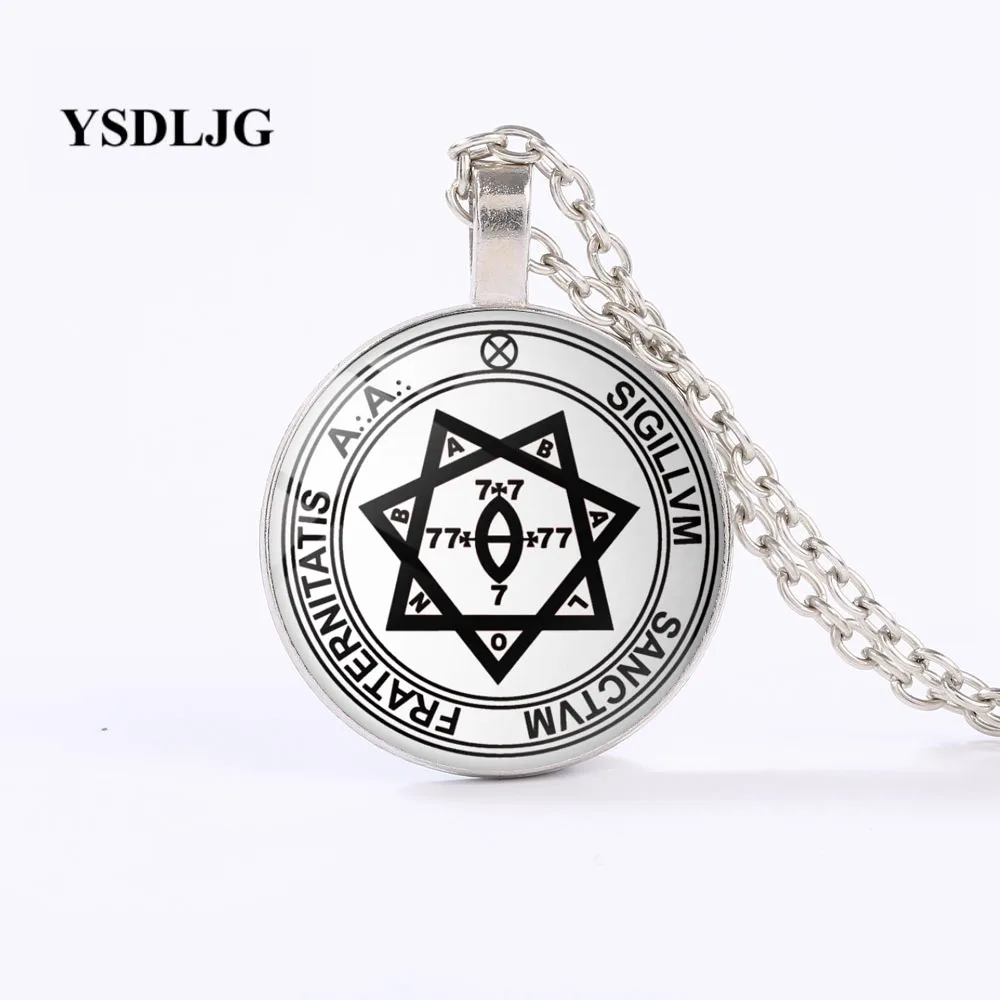 GDRGYB Thelema ожерелье-Argentum Astrum Seal Symbol-оккультный алейстер короли кулон ожерелье из