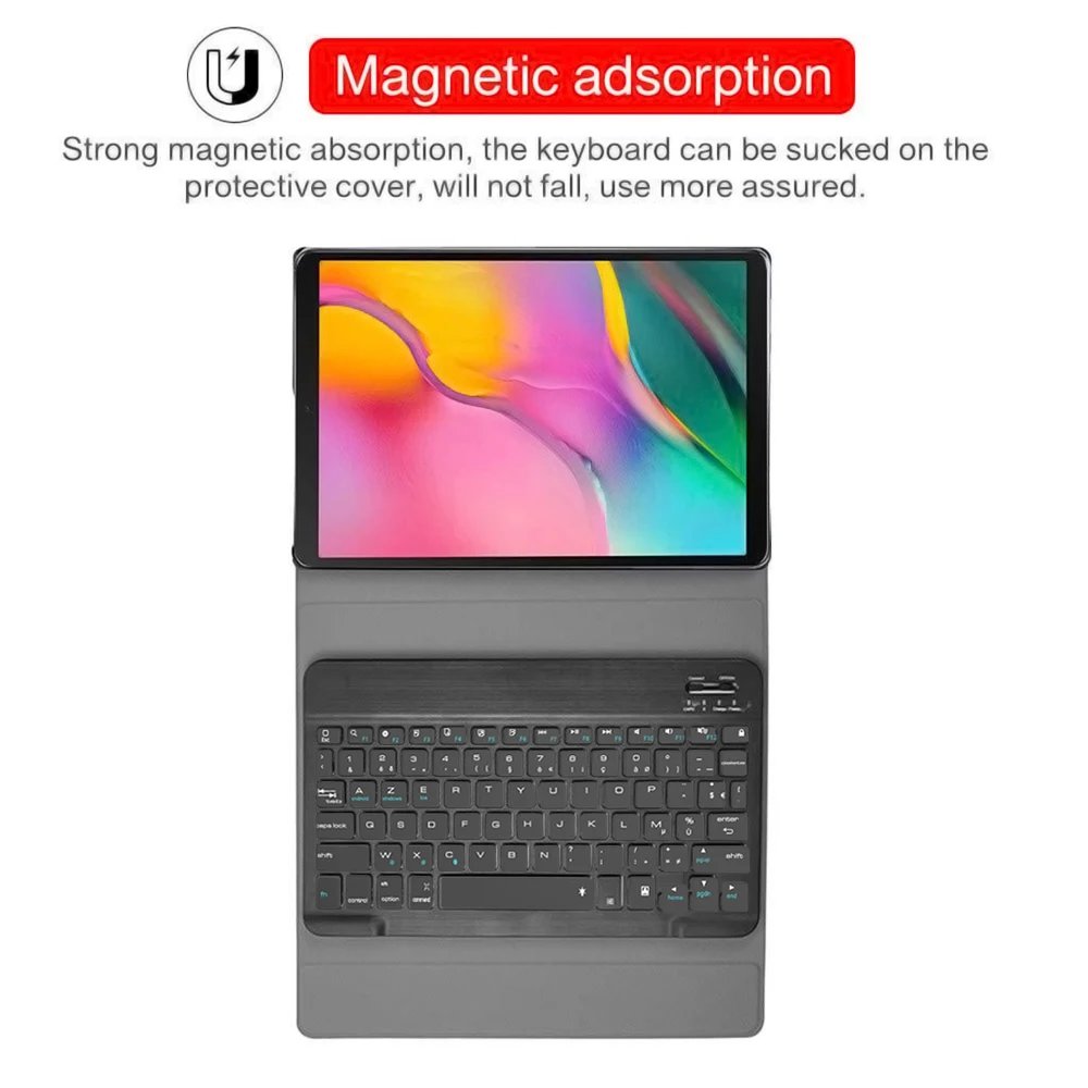 Чехол с клавиатурой для samsung Galaxy Tab S5e 10,5 SM-T720 T725, беспроводной французский чехол с клавиатурой для планшета, чехол из искусственной кожи с откидной крышкой и подставкой