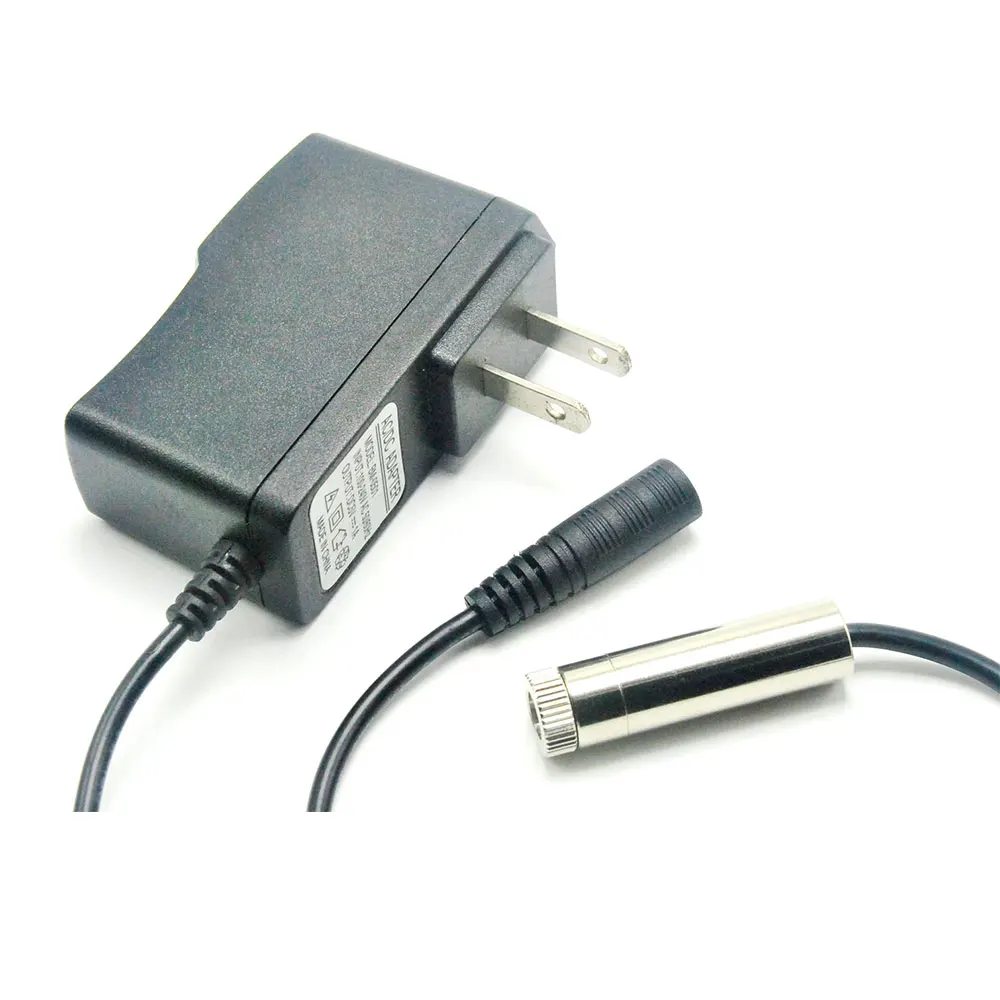 

w 5V Power Adapter Dot Line Cross Focusable 405nm 20mW Laser Diode Module Focus DIY Head 12mmx30mm