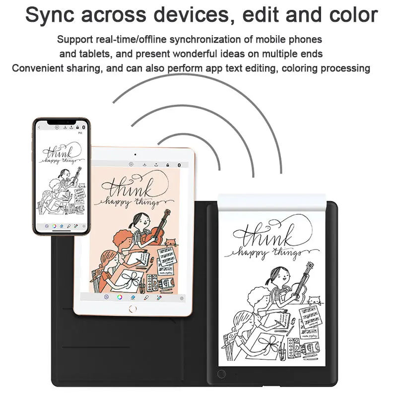 Digital Drawing Tablet Bluetooth 4.0 Stylus Blackboard Teacher Office Supplies Drawing Note Creative Notebook