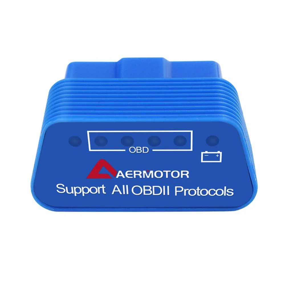 Aermotor ELM327 V1.5 OBD2 Поддержка 9 протоколов автомобильный диагностический тестер для Android Aermotor ELM327 сканер автомобильный диагностический адаптер