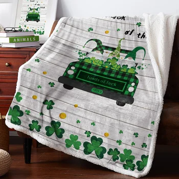 

Clover Dwarf Gold Board Textured Bedspread Coverlet Blankets Fleece Throw Cover Wrap Personalized Thick