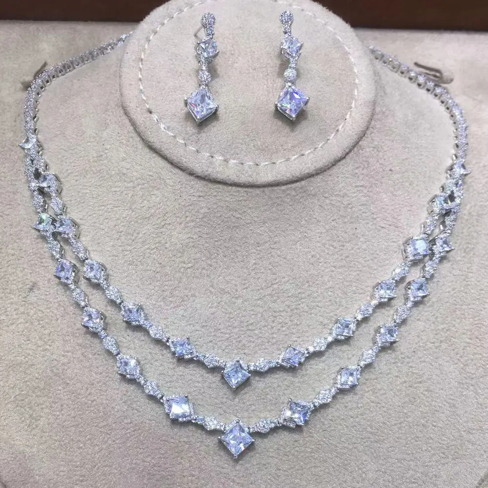 Набор из колье серёг и кольца для женщин|Ювелирные наборы| |