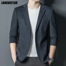 Top Grade New Brand Casual Fashion Jacket Slim Fit Blazer For Men Smart Trendy Korean Style Party Suit Coat Men's Clothes Top Grade New Brand Casual Fashion Jacket Slim Fit Blazer For Men Smart Trendy Korean Style Party Suit Coat Men's Clothes