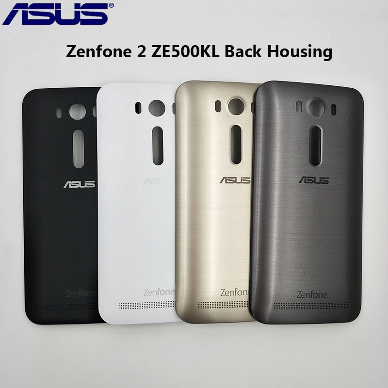 Чехол для задней двери ASUS Zenfone 2 Laser ZE500KL, запасной чехол для батареи с кнопкой питания и логотипом 5 дюймов