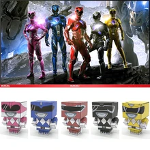 No-glue power Rangers набор из 5 частей для резки мини 3D бумажная модель бумажное ремесло Аниме Фигурка DIY Cubee для детей и взрослых игрушки для рукоделия CS-040