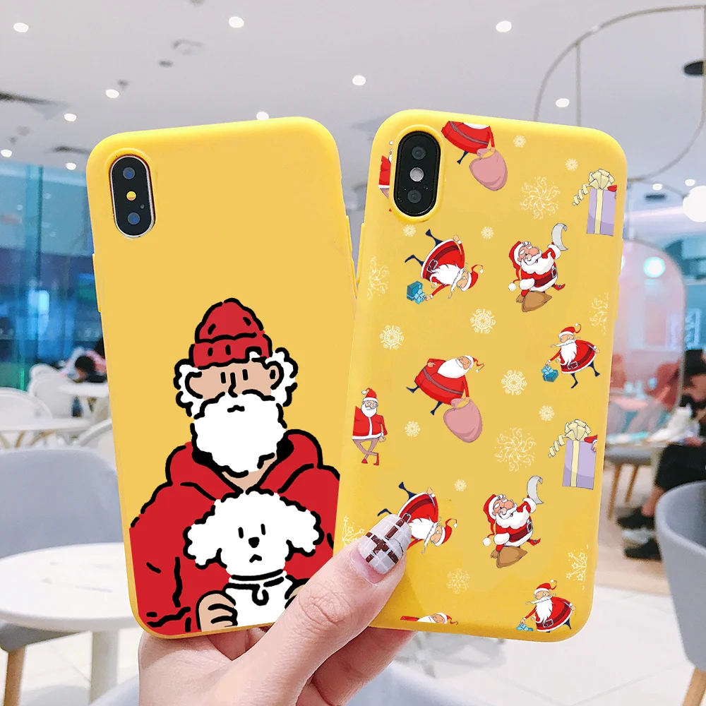 

Christmas Silicone Case for Samsung Galaxy S7 Edge S8 S9 S10 Plus A10 A20e A30 A40 A50 A60 A70 A7 A9 2018 Note 8 9 10 Pro Cover