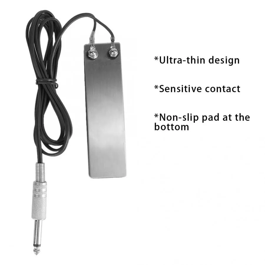 Stainless Steel Tattoo Foot Switch Foot Pedal Power for Semi-Permanent Tattoo Machine Accessory Permanent Makeup Power Supplies