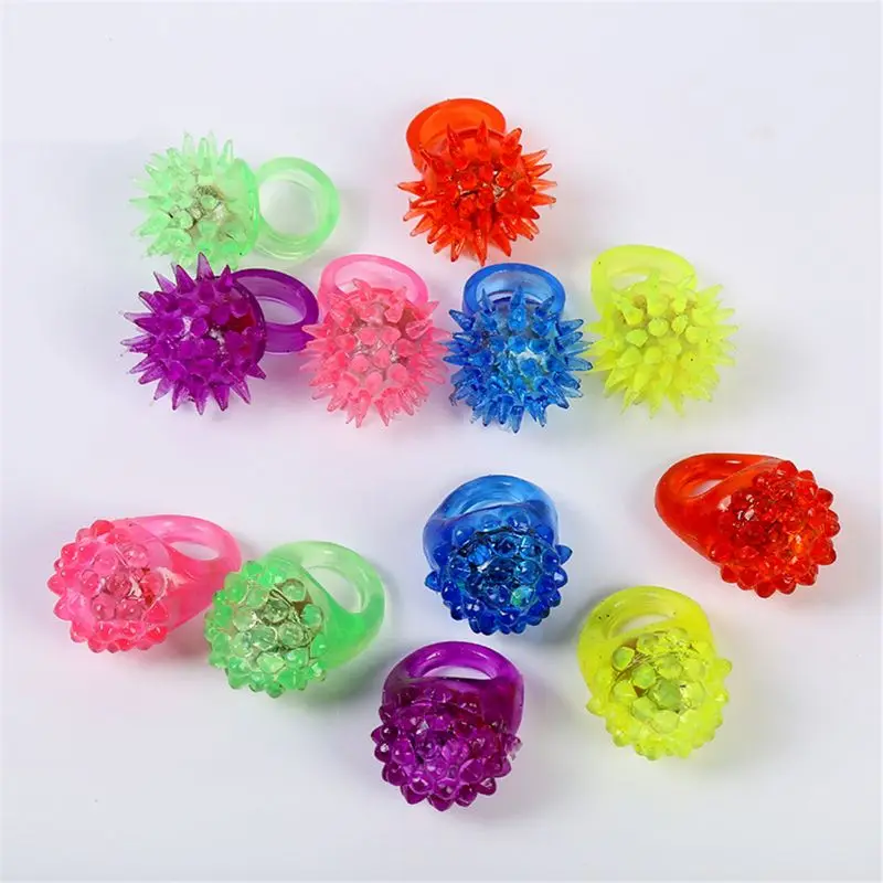 48 Pack Light up Rings Party Favors for Kids Glow in The Dark Party Supplies Flashing Led Toys
