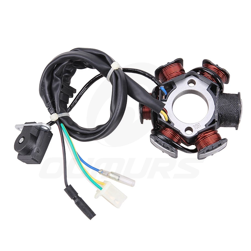 Мотоцикл с катушкой статора 6 для GY6 50cc 70cc 90cc 110cc 125cc 150cc 4 тактный скутер мопед ATV TAOTAO