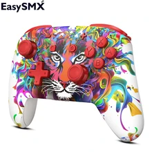 Easysmx ys06 bluetooth controlador gamepad sem fio para nintendo interruptor android telefone vibração turbo recarregável controlador de computador