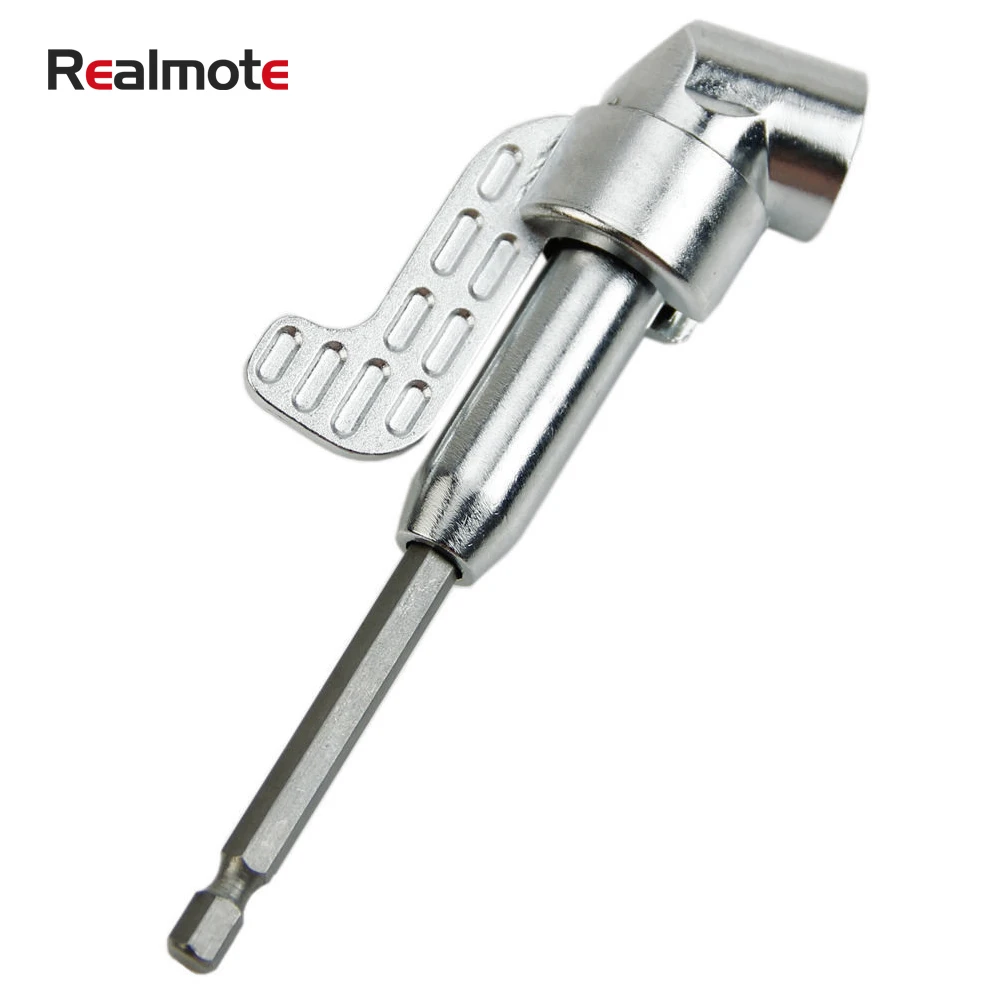 

Realmote 360 Degree Adjustable Screwdriver Angle Bit Drivers Adapter Thumb Head Power Drill Dremel Accessories