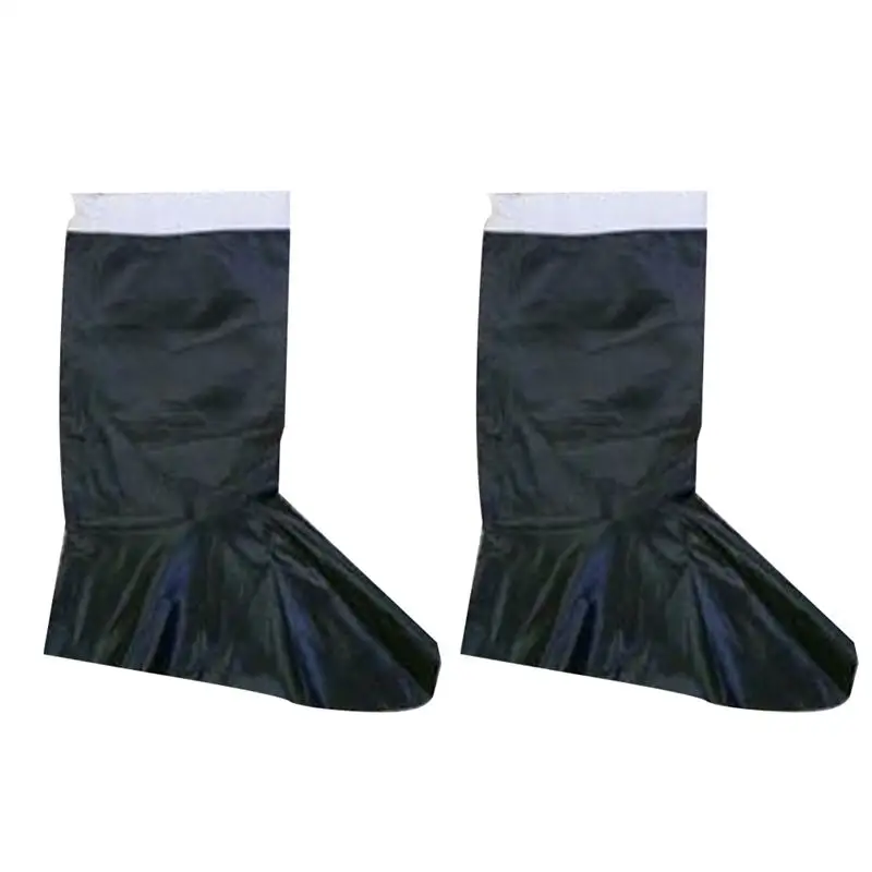 

1 Pair Simulation Santa Claus Shoes Cover Christmas PU Leather Cover Christmas Performance Shoes Props
