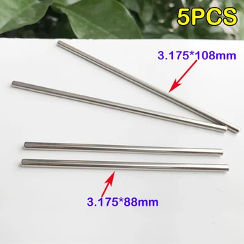 

5PCS Diameter 3.175mm Motor Shaft Small Length 88mm 108mm Drive Car Axle Reduction Shaft Iron Connecting Rod DIY RC Toy Parts