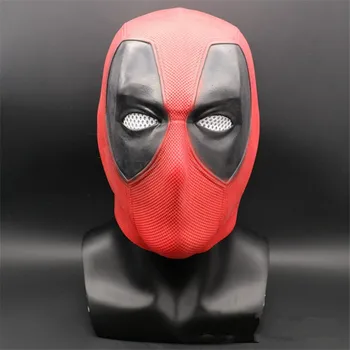 

Movie Deadpool Cosplay Mask Latex Full Head Helmet Spiderman Breathable Masks for Halloween Carnival Party Costume Dress Props