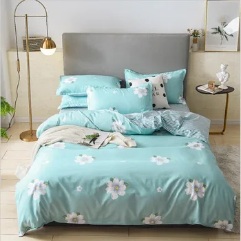 

42 Colors New Arrival For Winter Sanding Cotton 4Pcs Bedding Set Luxury Duvet Cover Single Double Bed Quilts Pillowcase