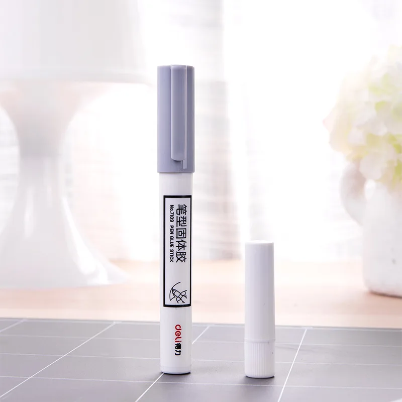 

7109 pen-type solid glue stick students use mixed color to learn stationery office supplies