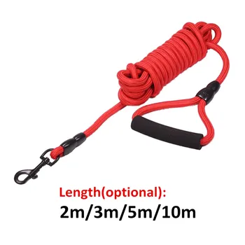 

New 2M/3M/5M/10M Nylon Dog Leashes For Small Medium Large Dog Leads Pet Training Walking Safety Mountain Climbing Rope Dog Leash