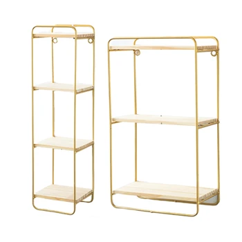 

2x Creative Nordic Style Wall Pendant Decoration Iron Shelf Decorative Wall Shelf Home Organization and Storage Room Organizer-G