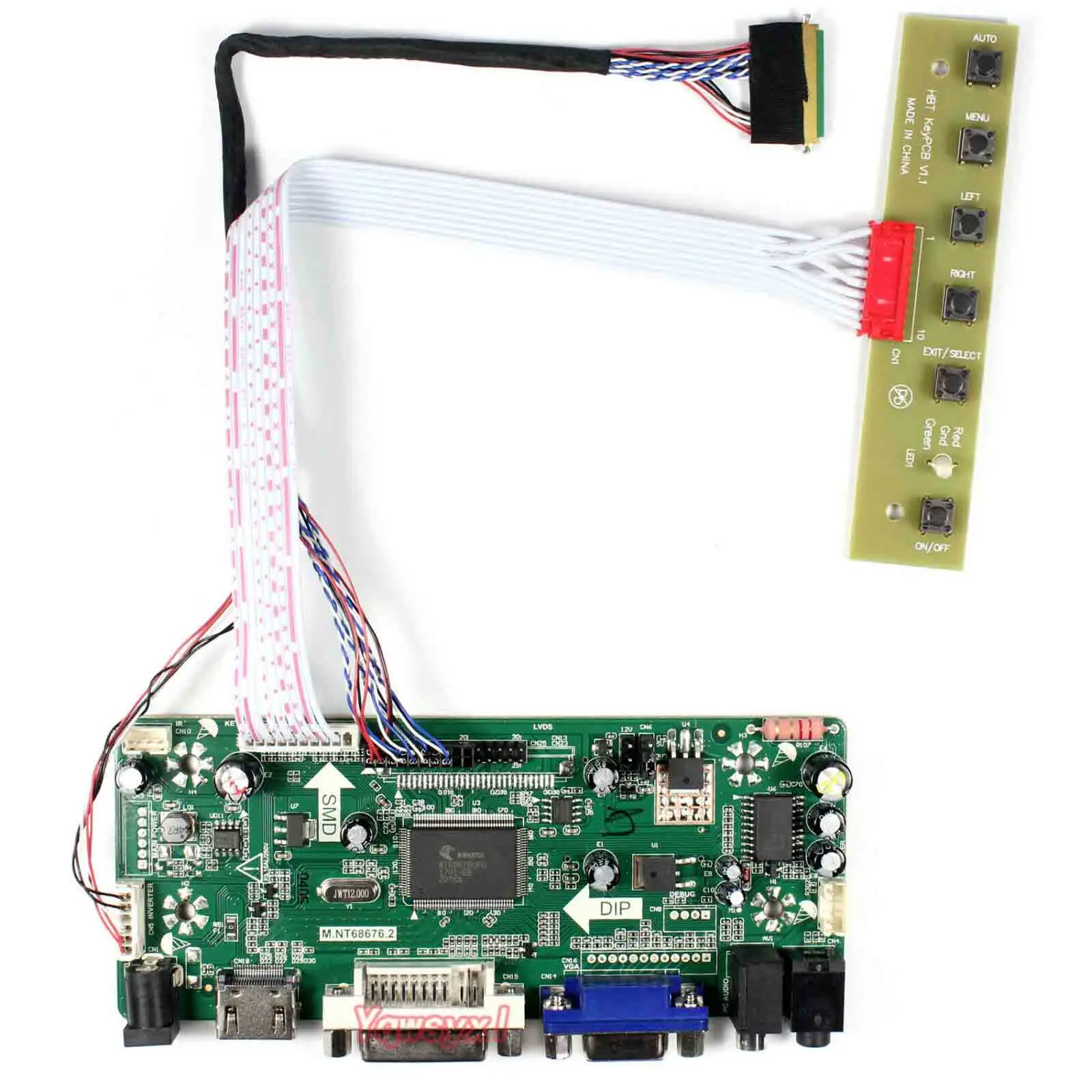 Плата управления монитором Yqwsyxl Для LP156WH3(TL)(S1) ЖК-дисплей HDMI DVI VGA светодиодный