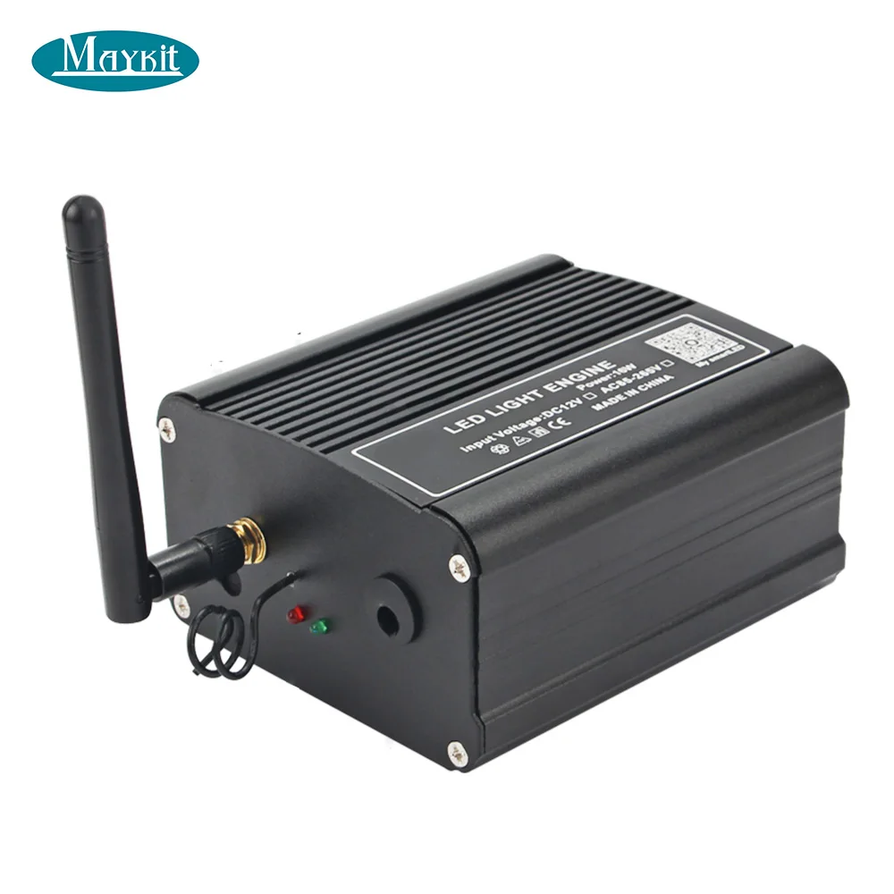 Maykit 16 вт RGBW светодиодный волоконно оптический свет двигатель RF пульт