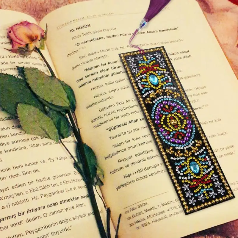 Сделай Сам специальная Алмазная картина кожаная вкладка с кисточкой книга