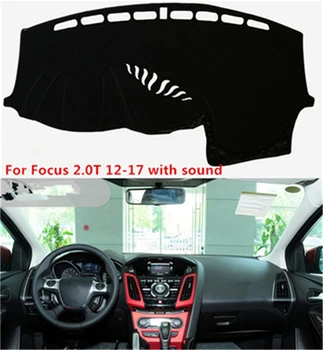 

SJ Non-Slip Car Inner Auto Dashboard Cover Dashmat Pad Sun Shade Dash Board Cover For FORD Focus 2.0T With Sound 2012 13 14-2018