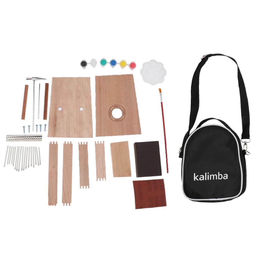 Kalimba DIY деревянный материал 17 ключ Kalimba большой палец набор для фортепиано для меломана