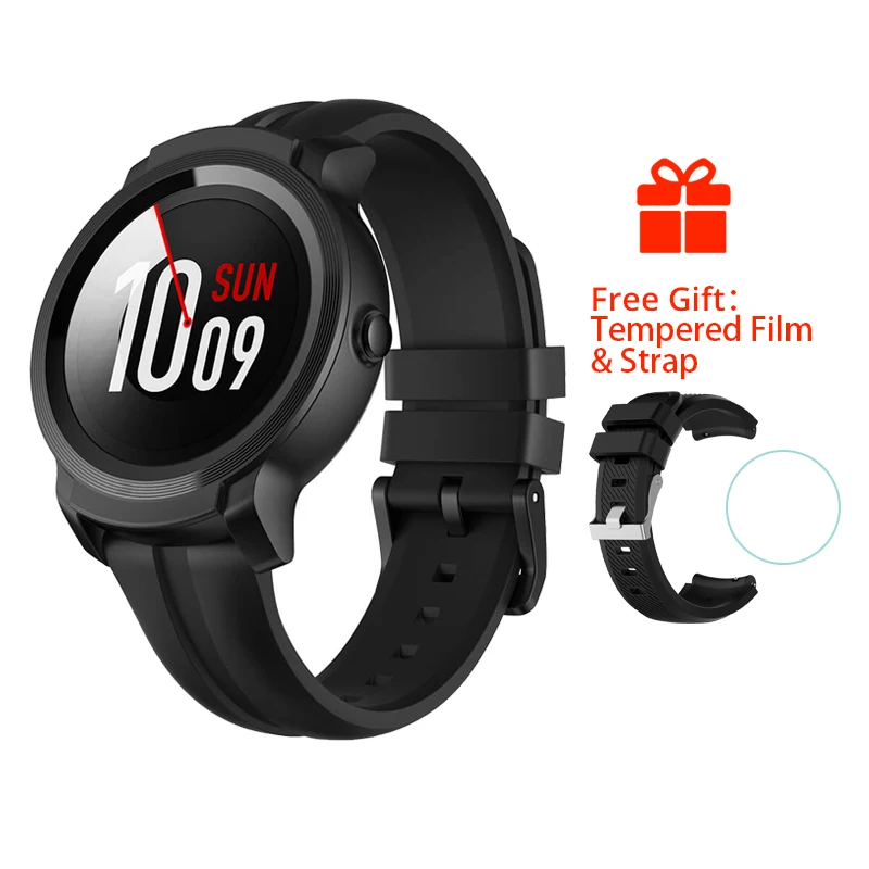 Ticwatch E2 Смарт-часы Ticwatch E2 с ОС Google, Bluetooth, gps, фитнес-часы, 5 АТМ, водонепроницаемые, для плавания, 2 дня, срок службы батареи - Цвет: Ticwatch E2