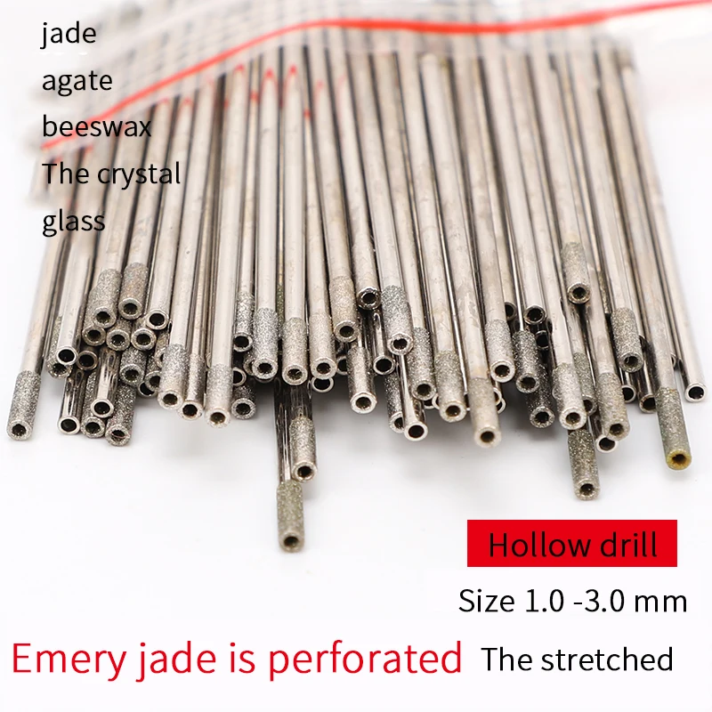 Расширенный нефритовый полый Алмазный Агат Нефритовый камень пробойник для