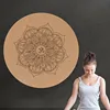 Yoga Mat Little Round Cork Rubber 60x60cmx3mm Non Slip Yoga Cushion Meditation Cushion Pad Pilates Pad for Home Outdoor YS-BUY 5